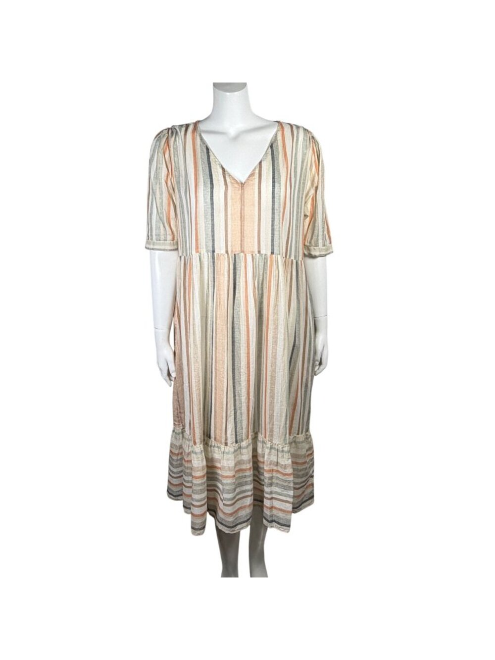 World Market 100% Cotton Midi Dress Free Size